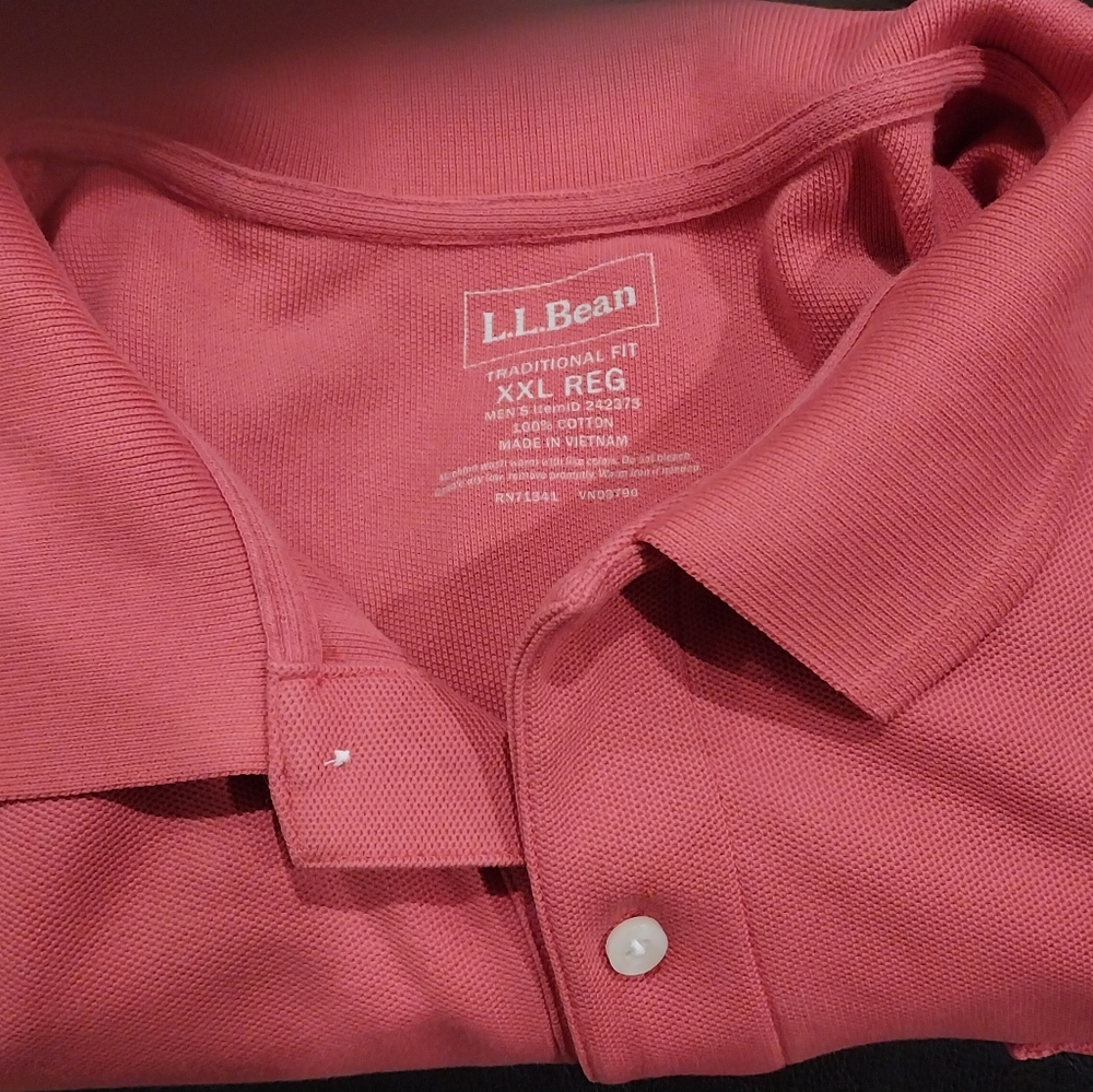 LL Bean collard shirt